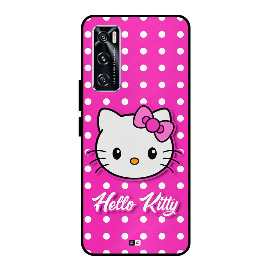 Baby Kitty Metal Back Case for Vivo V20 SE