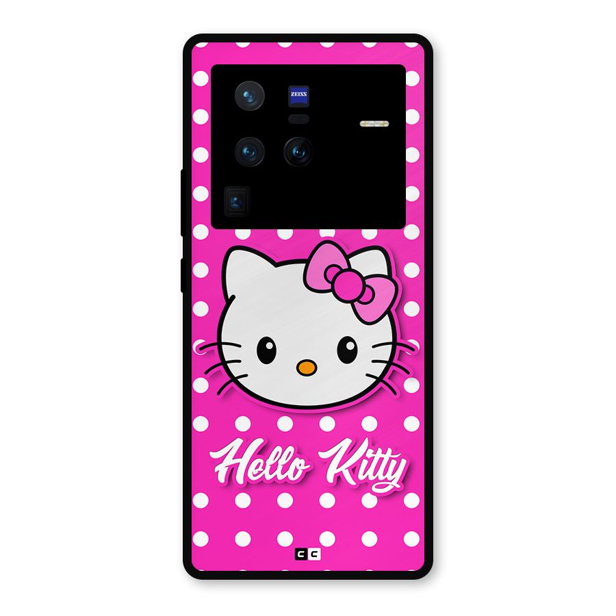 Baby Kitty Metal Back Case for Vivo X80 Pro