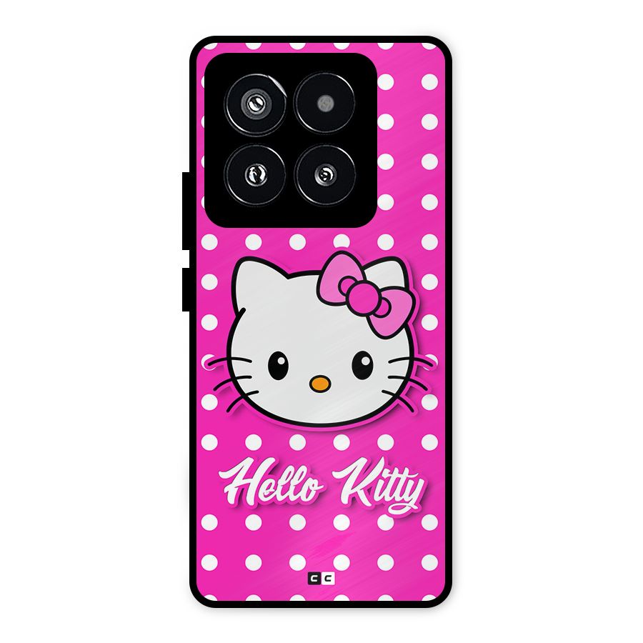 Baby Kitty Metal Back Case for Xiaomi 14 Pro