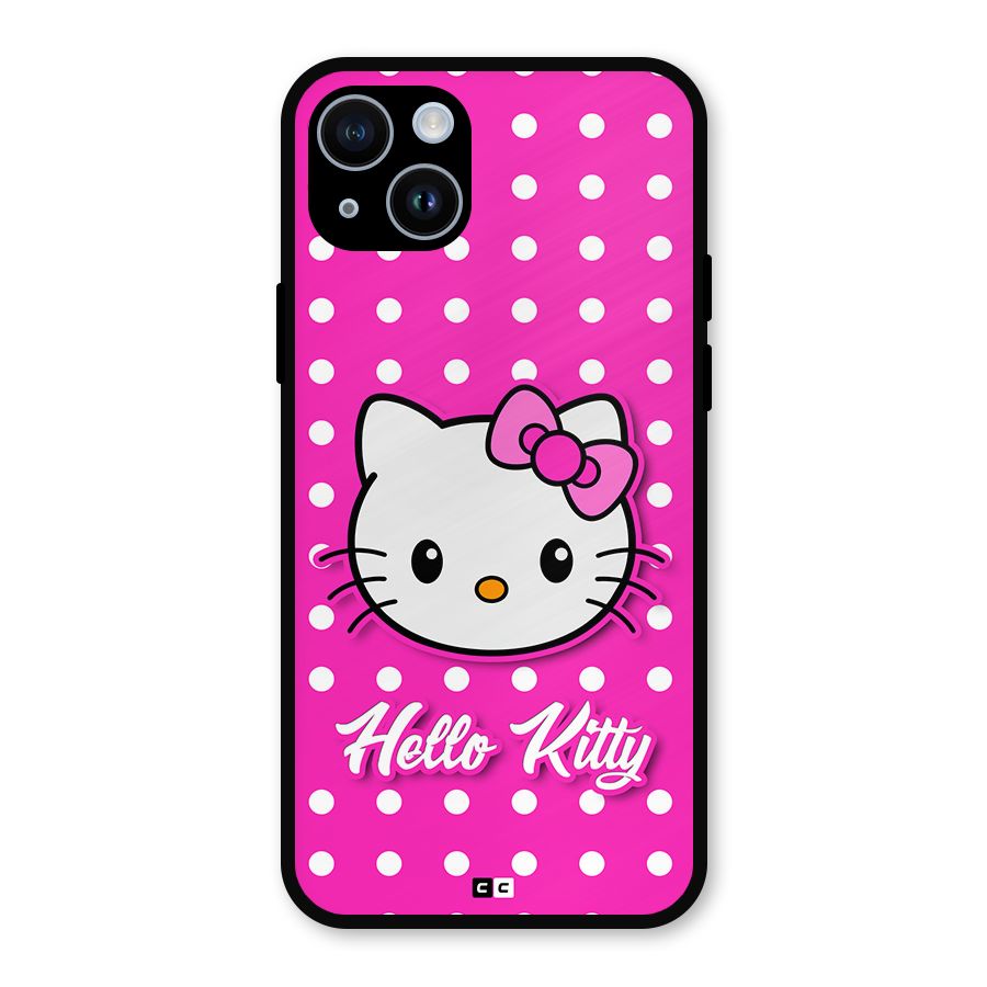 Baby Kitty Metal Back Case for iPhone 14