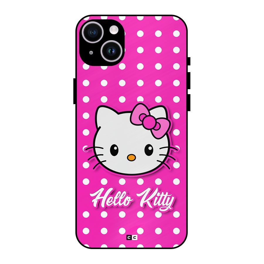 Baby Kitty Metal Back Case for iPhone 14 Plus
