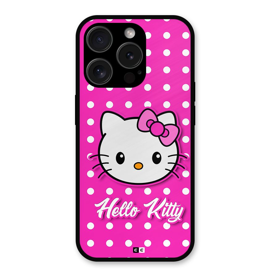 Baby Kitty Metal Back Case for iPhone 15 Pro