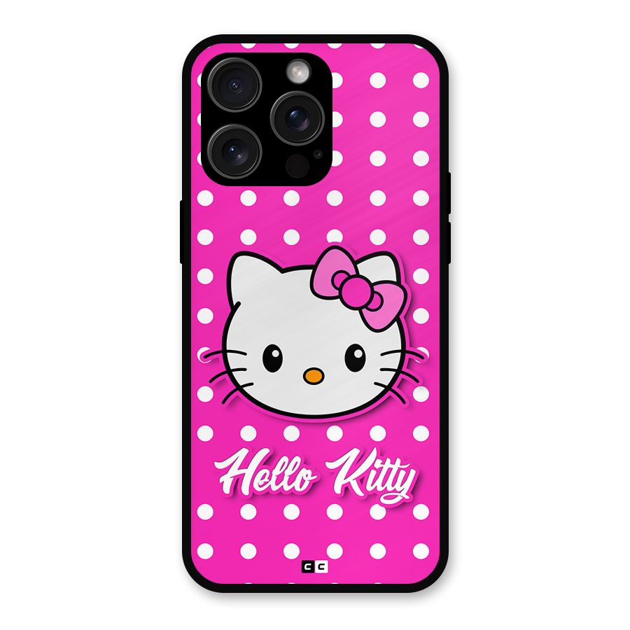 Baby Kitty Metal Back Case for iPhone 15 Pro Max