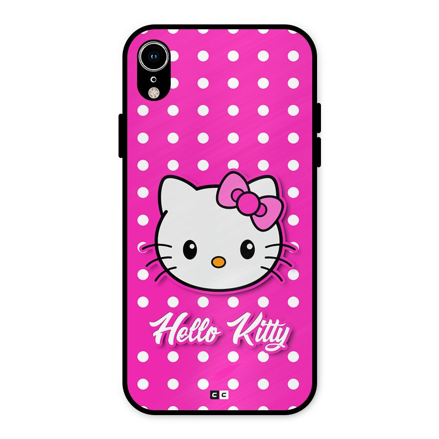 Baby Kitty Metal Back Case for iPhone XR