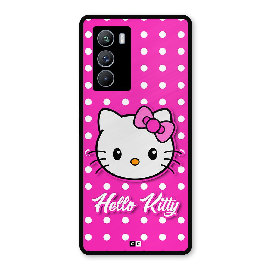 Baby Kitty Metal Back Case for iQOO 9 SE