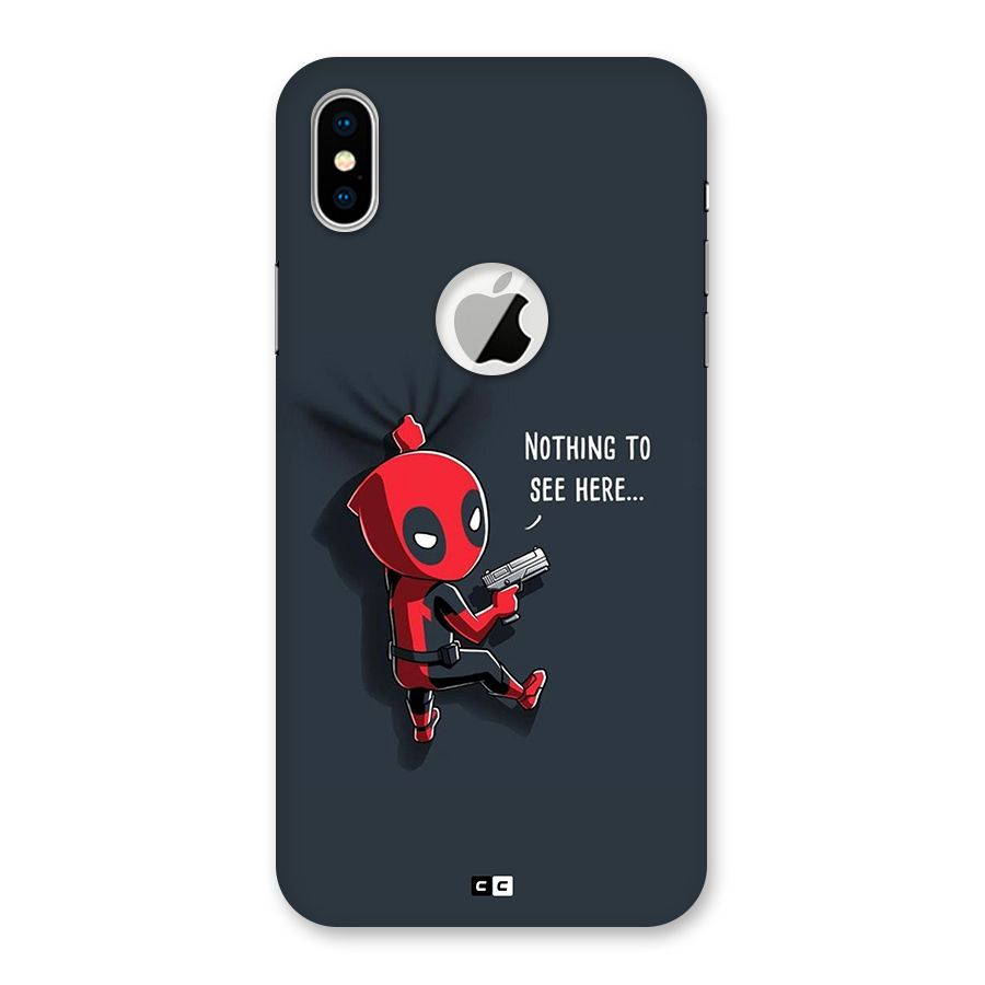 Baby Wade Back Case for iPhone XS Logo Cut