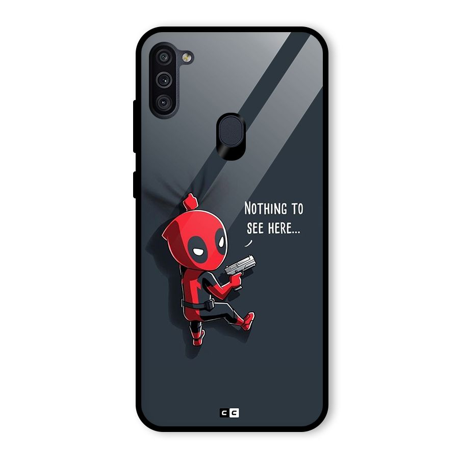 Baby Wade Glass Back Case for Galaxy M11