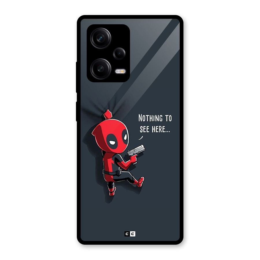 Baby Wade Glass Back Case for Redmi Note 12 Pro