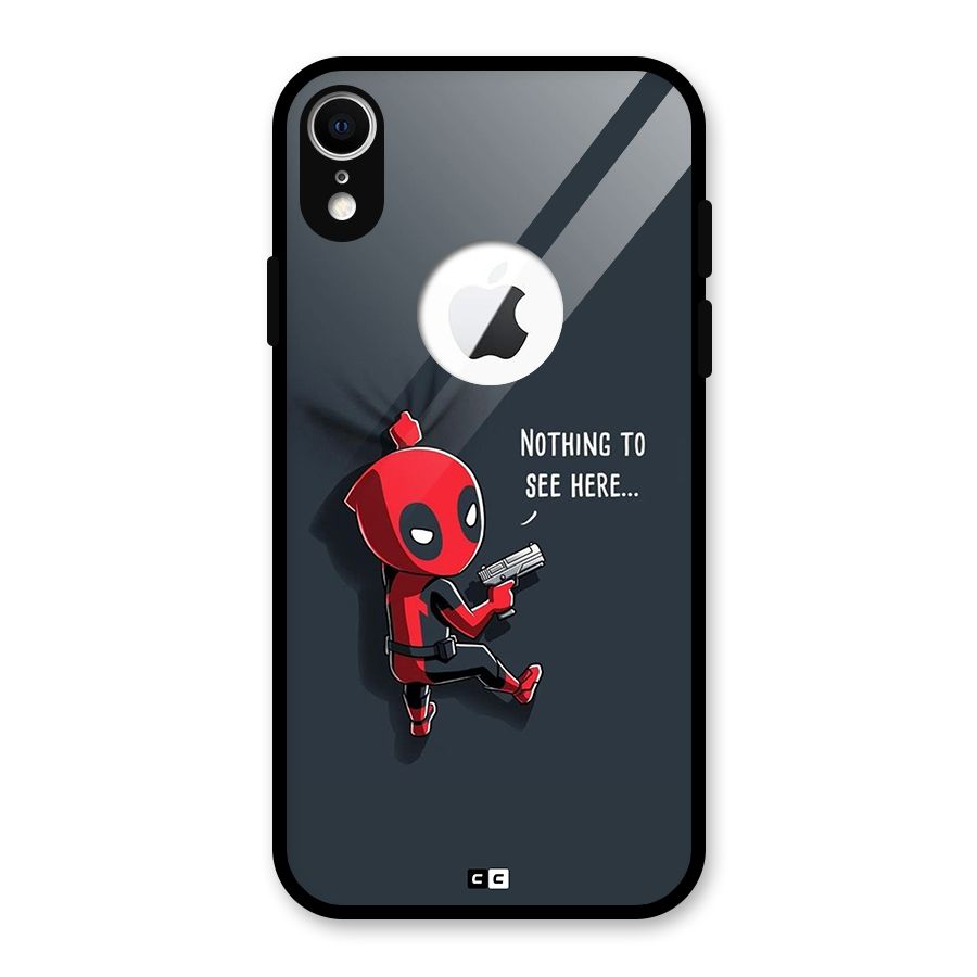 Baby Wade Glass Back Case for iPhone XR Logo Cut