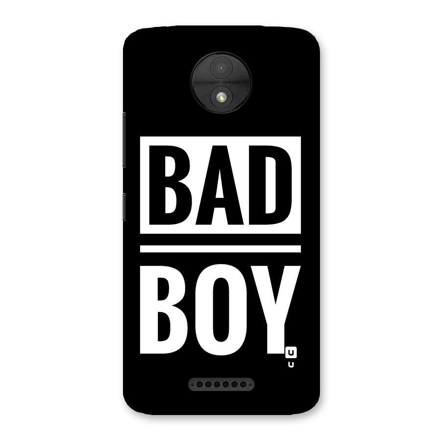 Bad Boy Back Case for Moto C