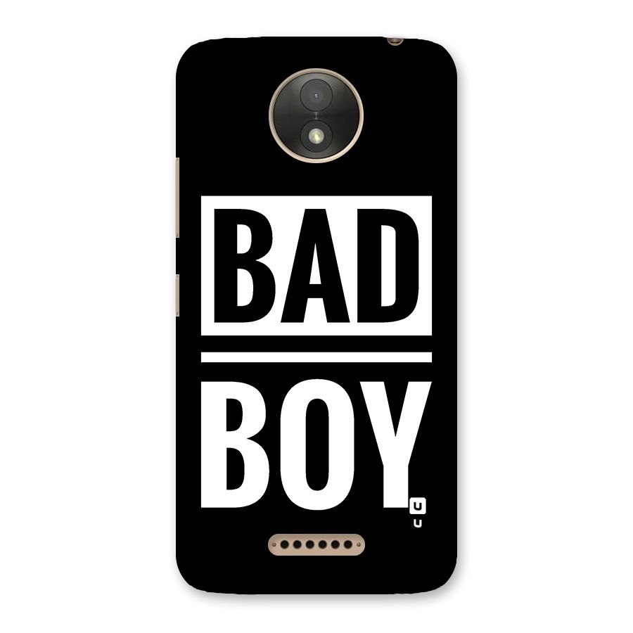 Bad Boy Back Case for Moto C Plus