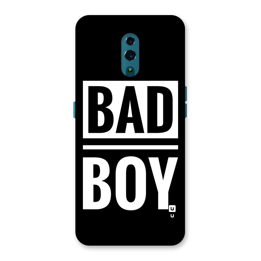 Bad Boy Back Case for Oppo Reno