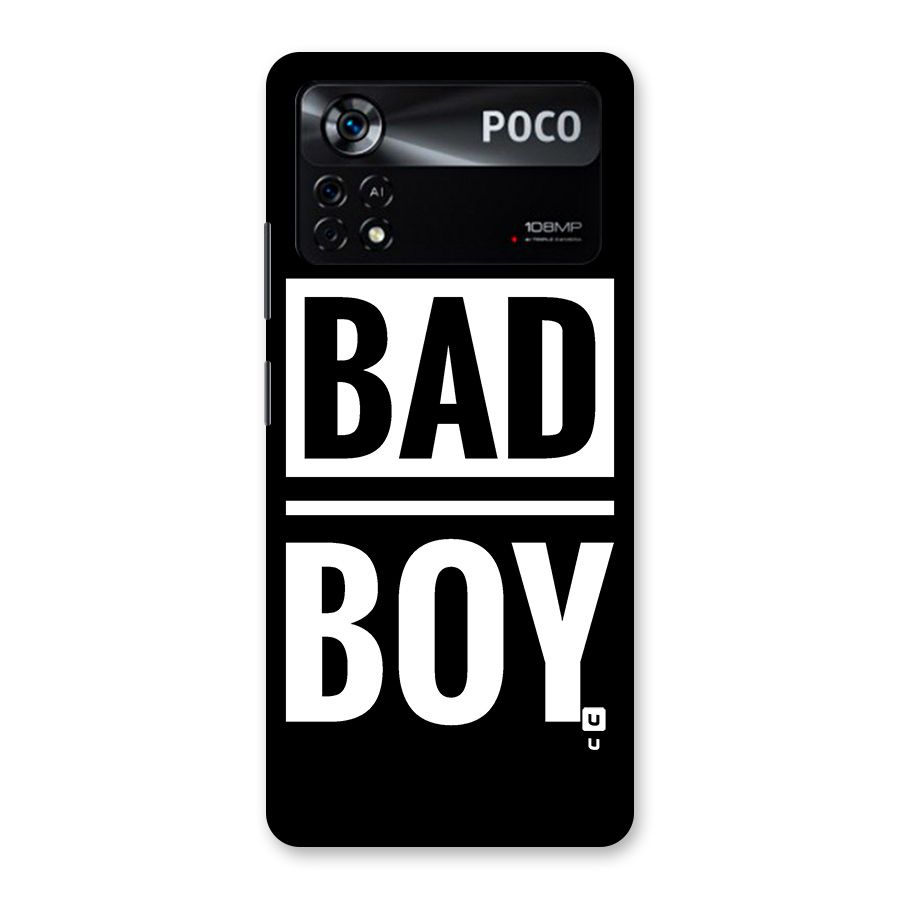 Bad Boy Back Case for Poco X4 Pro 5G
