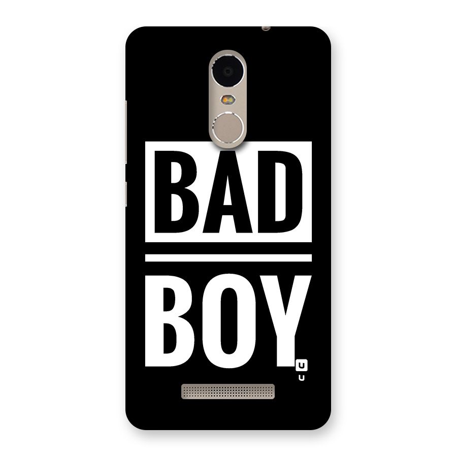 Bad Boy Back Case for Redmi Note 3