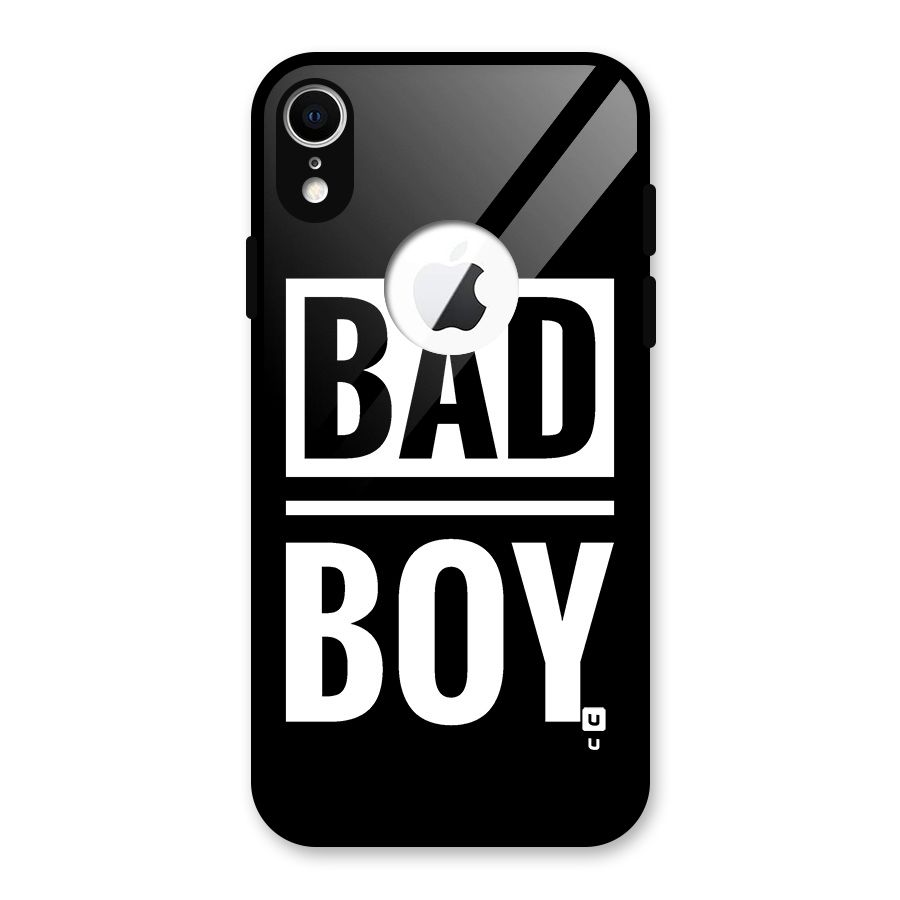 Bad Boy Glass Back Case for iPhone XR Logo Cut
