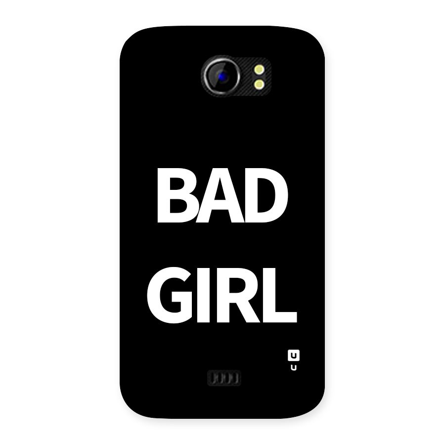 Bad Girl Attitude Back Case for Canvas 2 A110