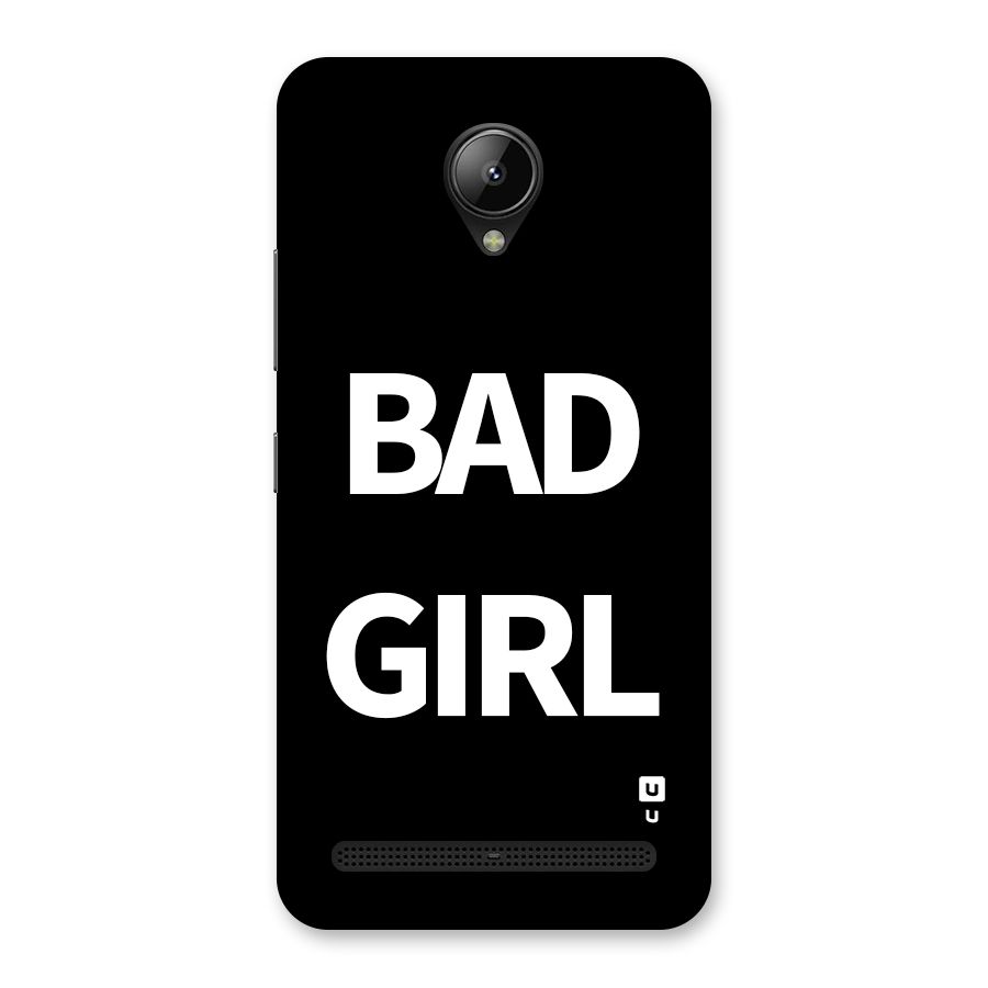 Bad Girl Attitude Back Case for Lenovo C2