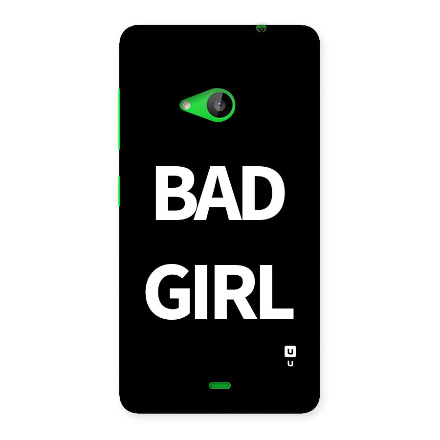 Bad Girl Attitude Back Case for Lumia 535