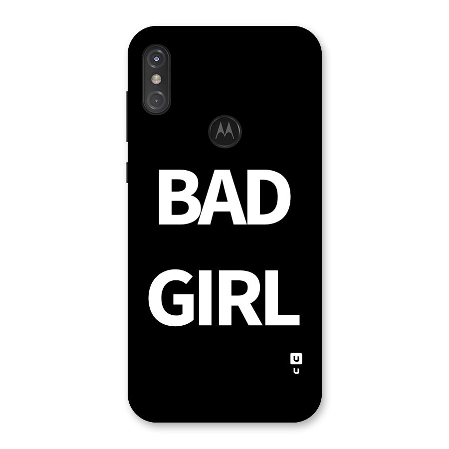Bad Girl Attitude Back Case for Motorola One Power