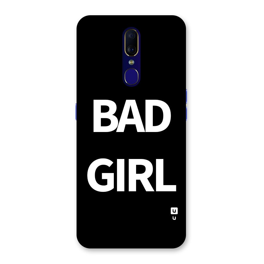 Bad Girl Attitude Back Case for Oppo A9
