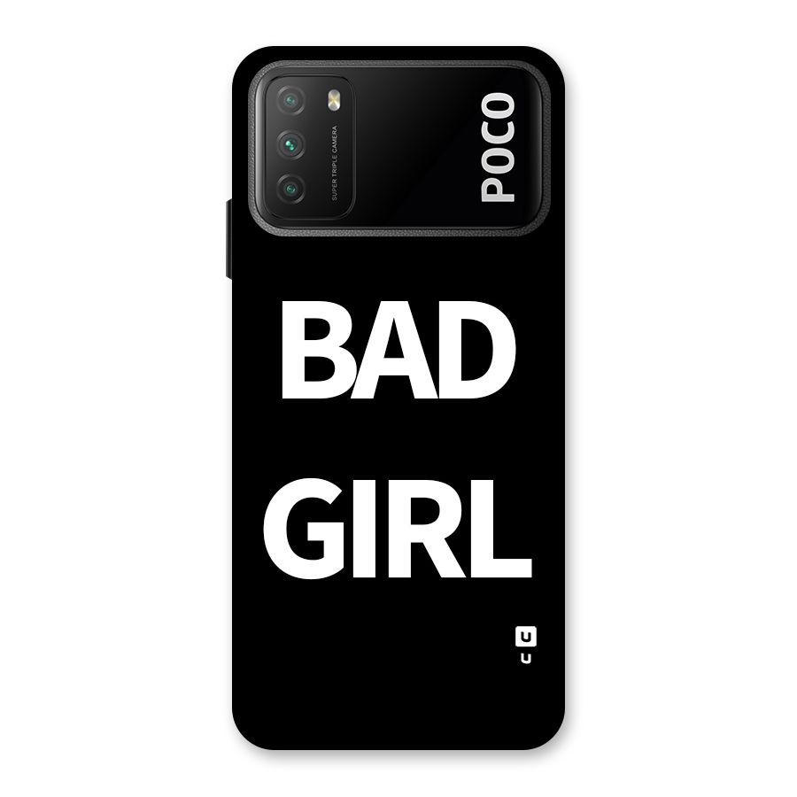 Bad Girl Attitude Back Case for Poco M3