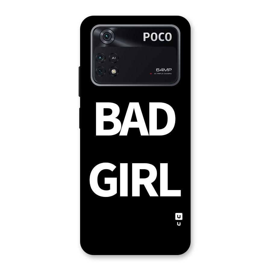 Bad Girl Attitude Back Case for Poco M4 Pro 4G