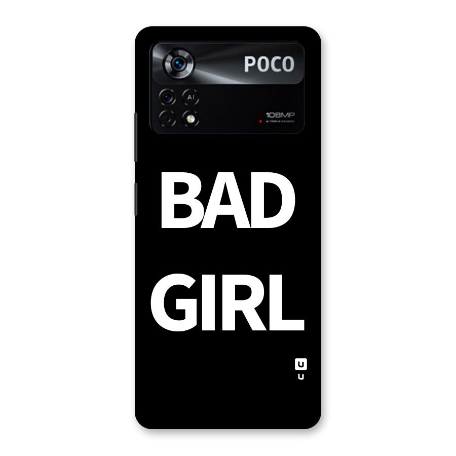 Bad Girl Attitude Back Case for Poco X4 Pro 5G