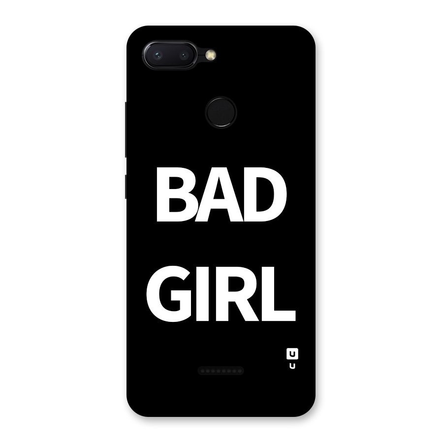 Bad Girl Attitude Back Case for Redmi 6