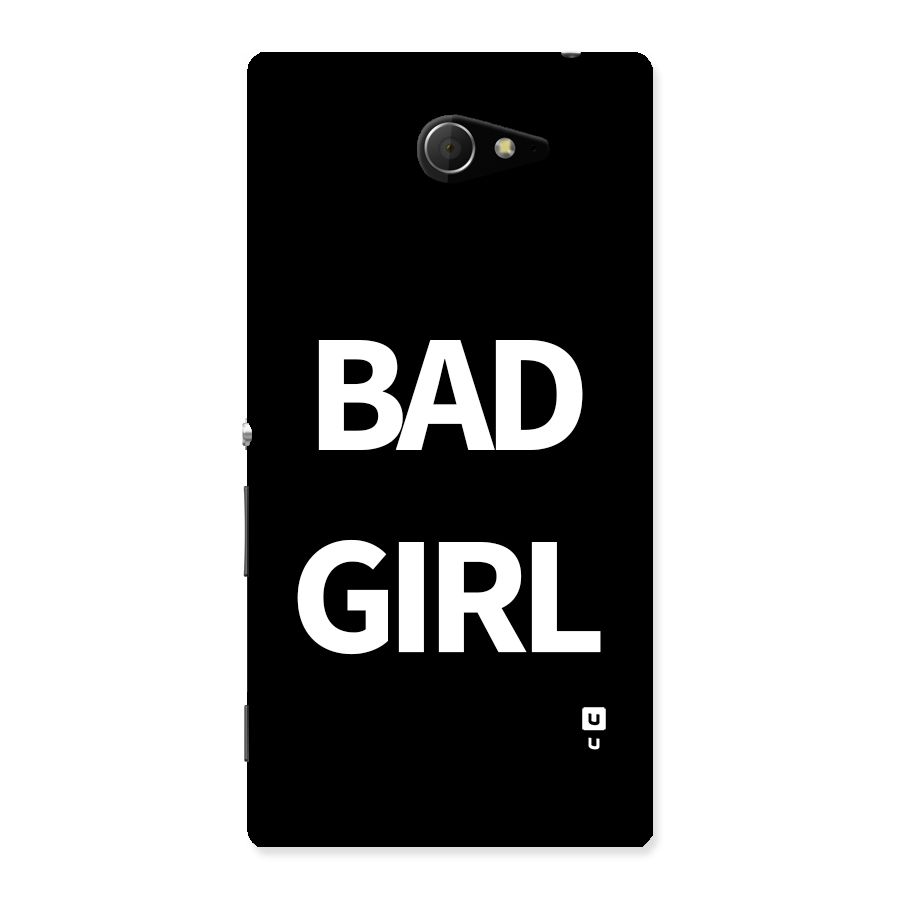 Bad Girl Attitude Back Case for Xperia M2