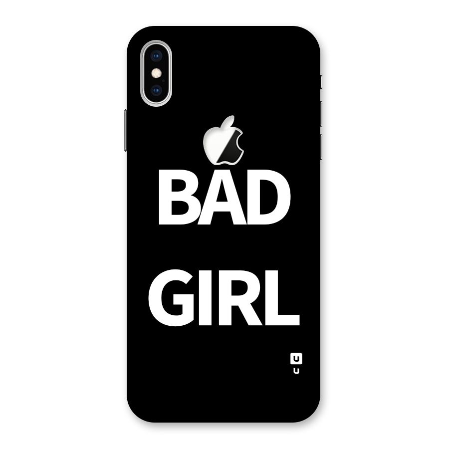 Bad Girl Attitude Back Case for iPhone XS Max Apple Cut