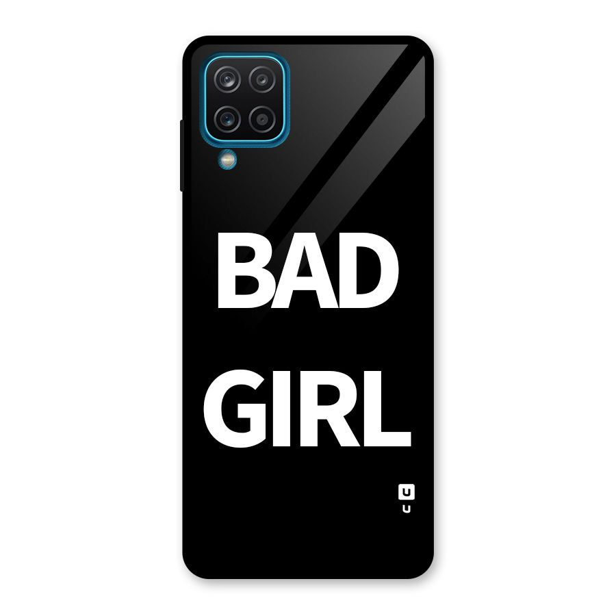 Bad Girl Attitude Glass Back Case for Galaxy A12