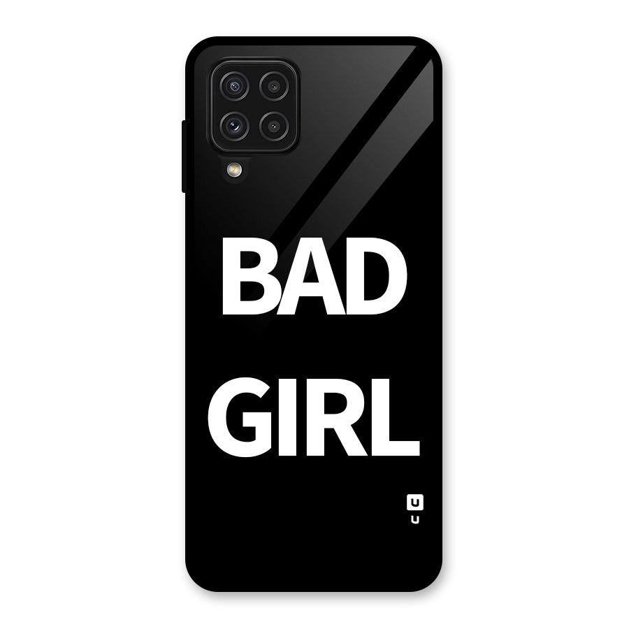Bad Girl Attitude Glass Back Case for Galaxy A22 4G
