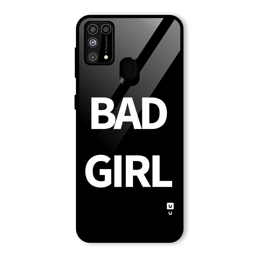 Bad Girl Attitude Glass Back Case for Galaxy F41