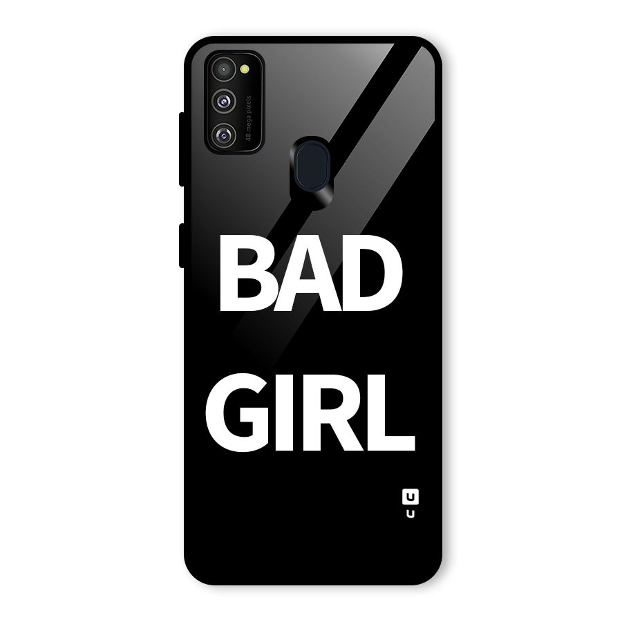 Bad Girl Attitude Glass Back Case for Galaxy M30s
