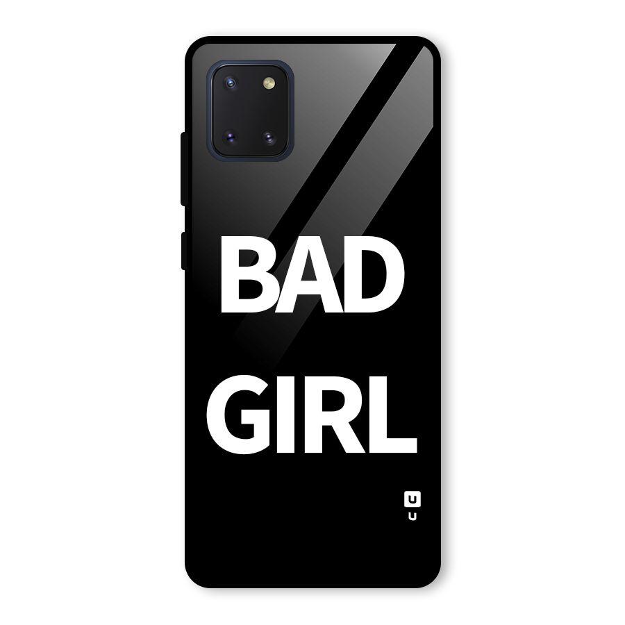Bad Girl Attitude Glass Back Case for Galaxy Note 10 Lite