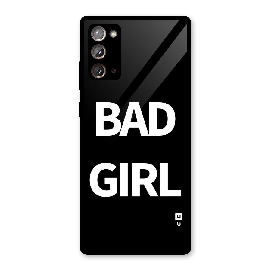Bad Girl Attitude Glass Back Case for Galaxy Note 20