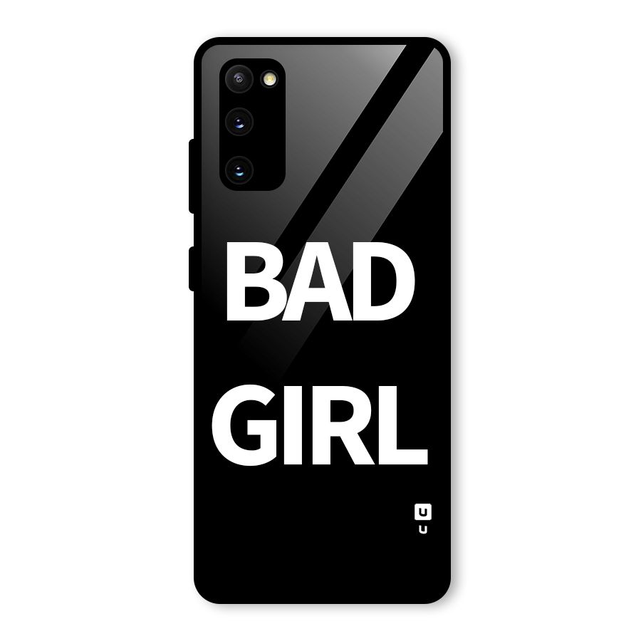 Bad Girl Attitude Glass Back Case for Galaxy S20 FE 5G