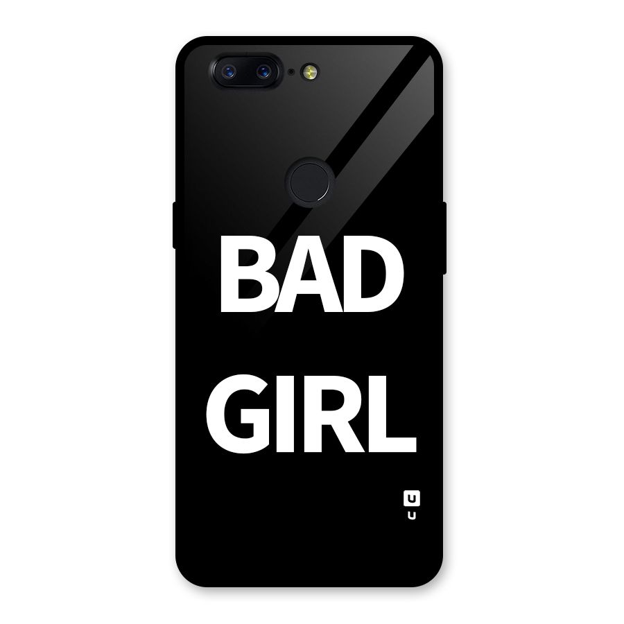 Bad Girl Attitude Glass Back Case for OnePlus 5T