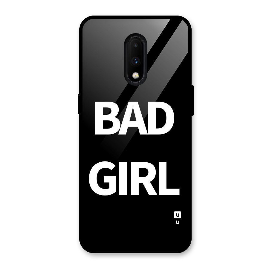 Bad Girl Attitude Glass Back Case for OnePlus 7