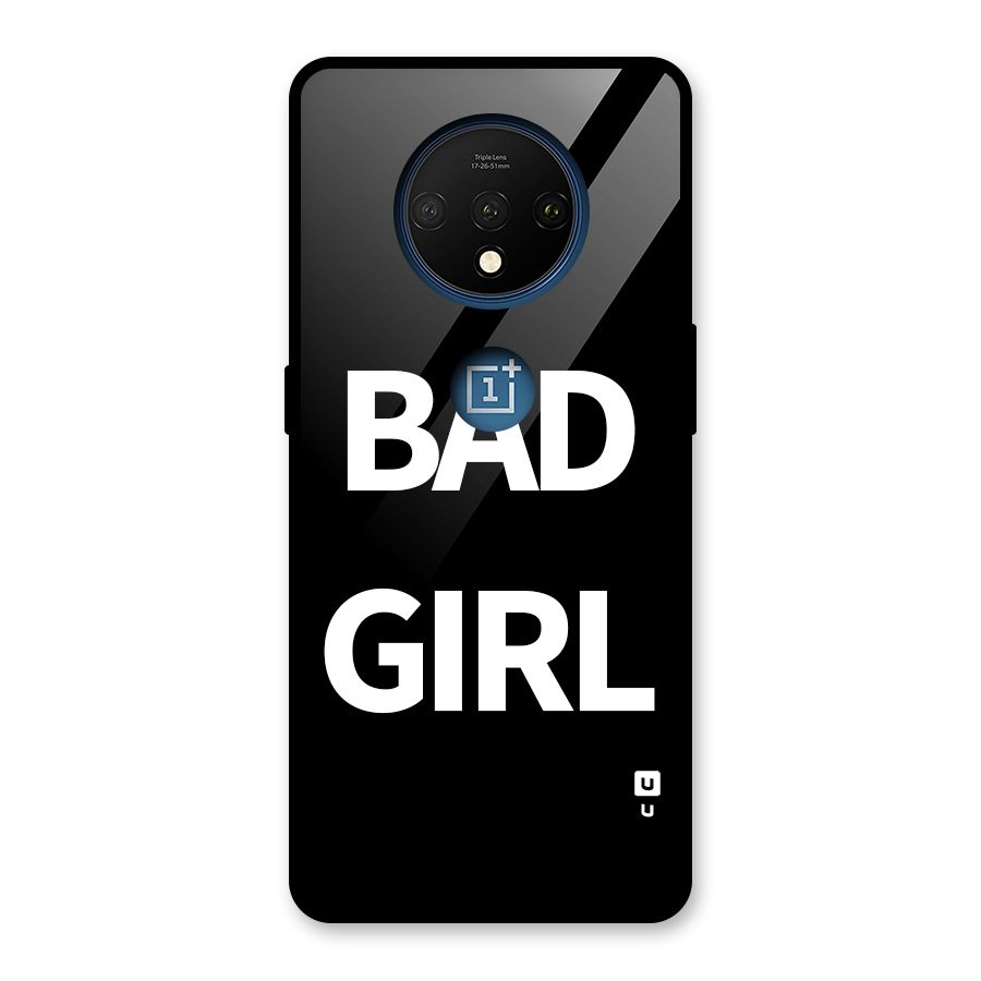 Bad Girl Attitude Glass Back Case for OnePlus 7T