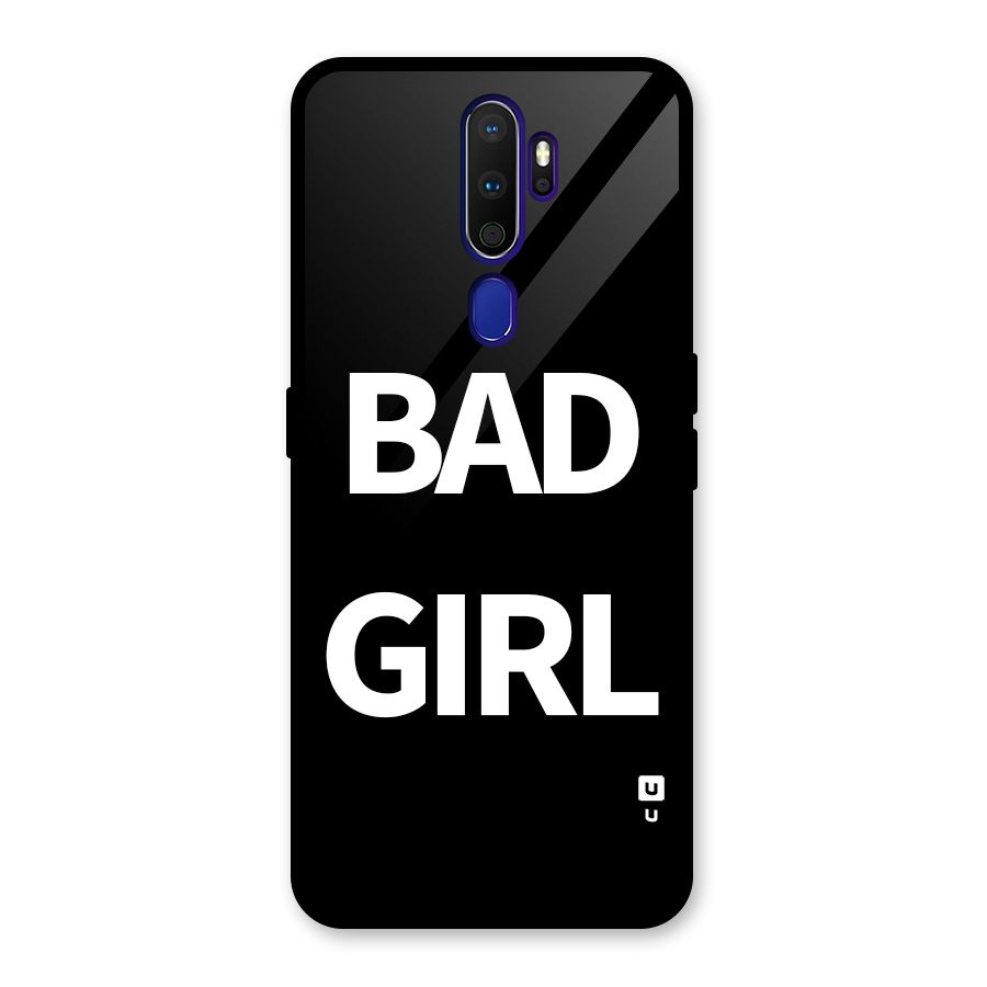 Bad Girl Attitude Glass Back Case for Oppo A9 (2020)