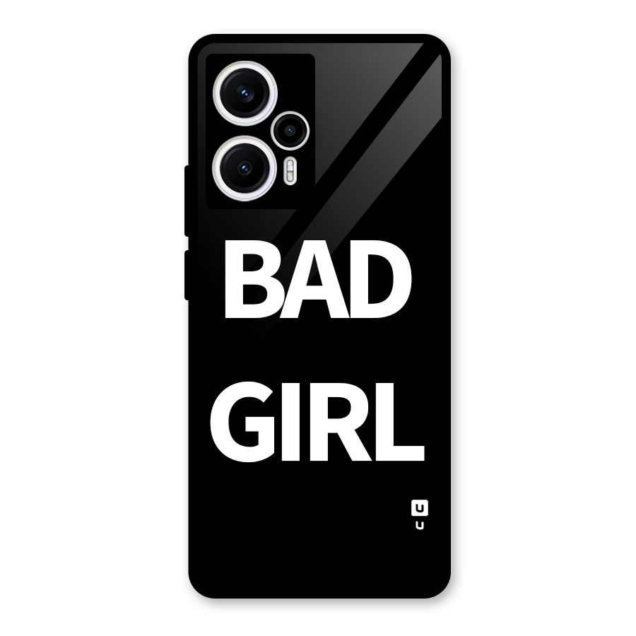 Bad Girl Attitude Glass Back Case for Poco F5