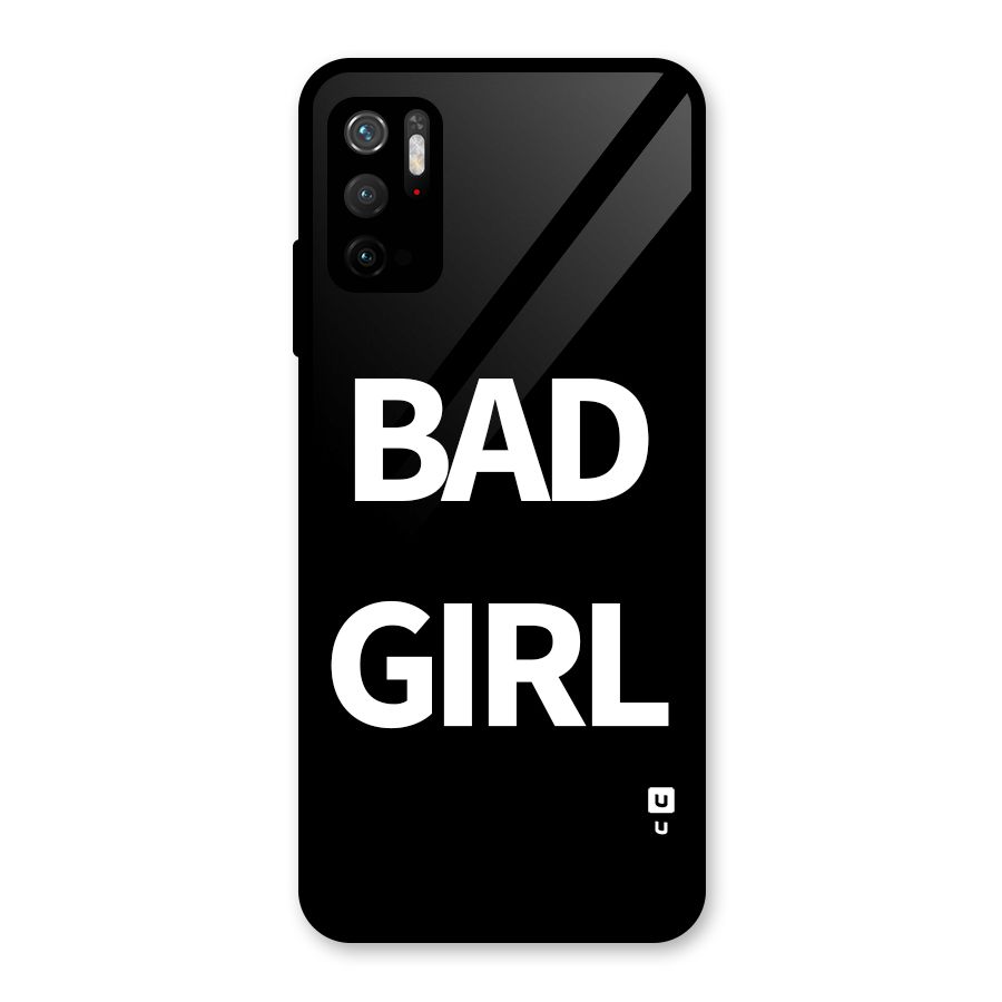 Bad Girl Attitude Glass Back Case for Poco M3 Pro 5G