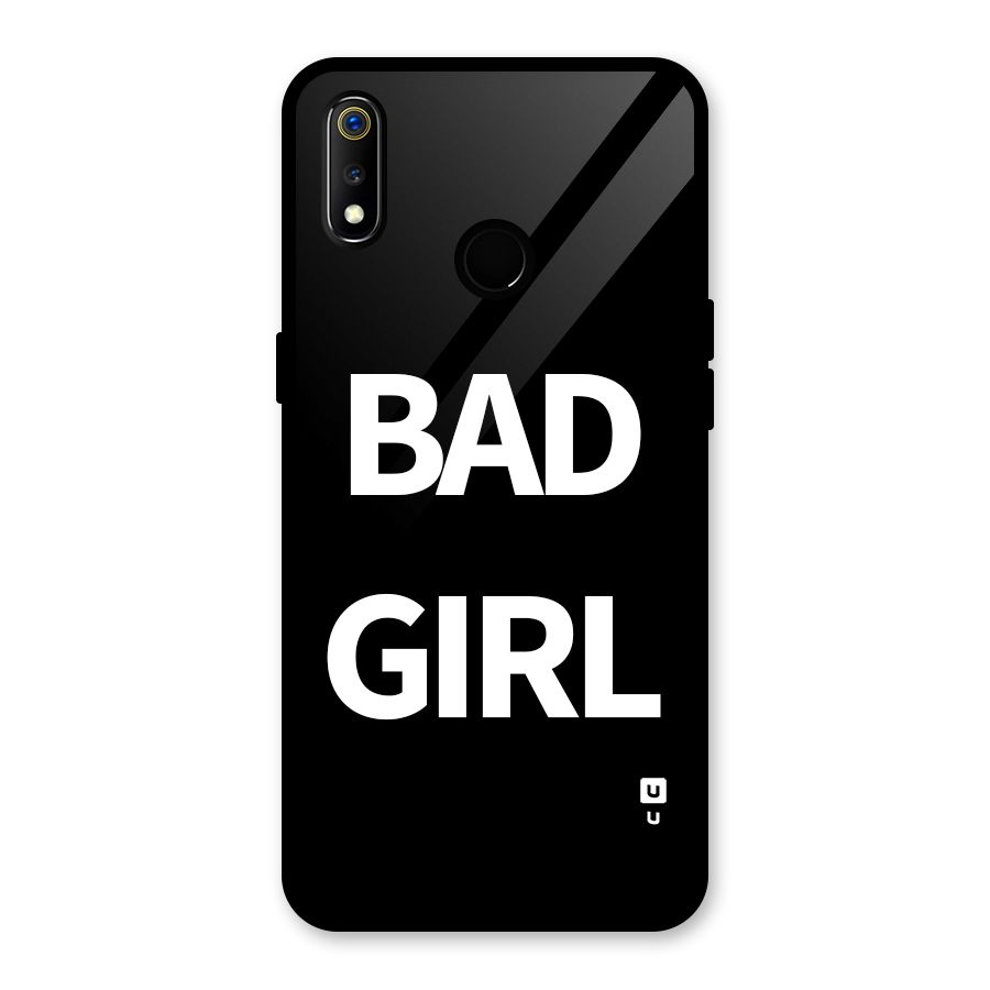 Bad Girl Attitude Glass Back Case for Realme 3