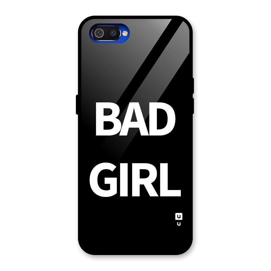 Bad Girl Attitude Glass Back Case for Realme C2