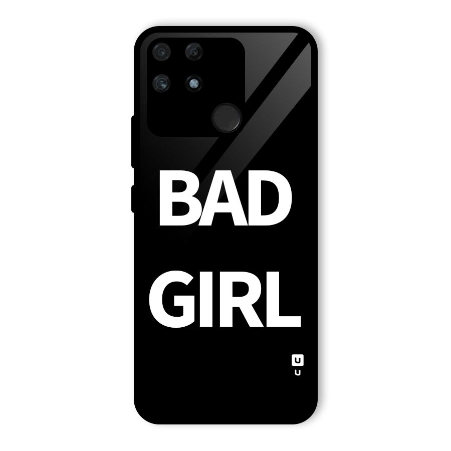 Bad Girl Attitude Glass Back Case for Realme Narzo 50A