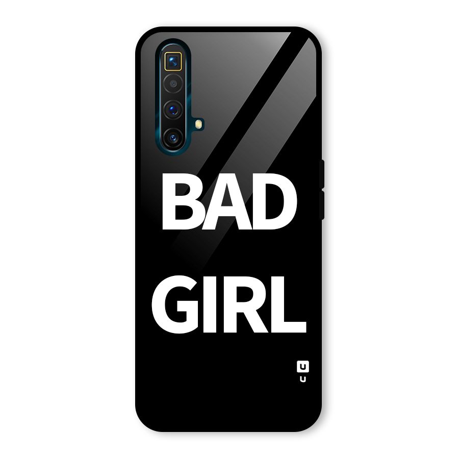 Bad Girl Attitude Glass Back Case for Realme X3