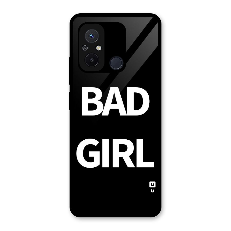 Bad Girl Attitude Glass Back Case for Redmi 12C