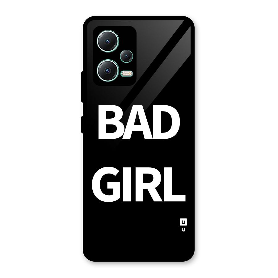 Bad Girl Attitude Glass Back Case for Redmi Note 12 5G