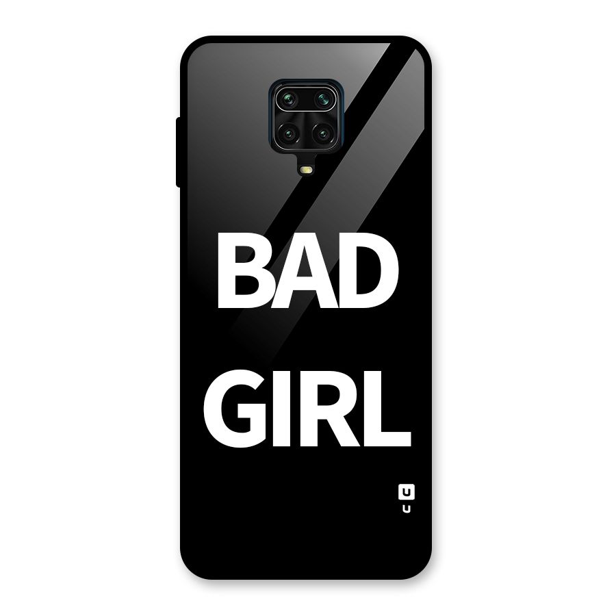 Bad Girl Attitude Glass Back Case for Redmi Note 9 Pro